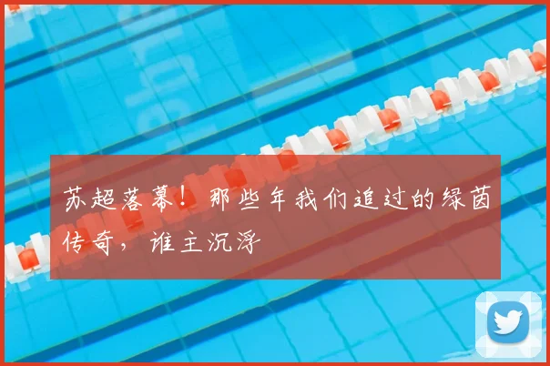 苏超落幕！那些年我们追过的绿茵传奇，谁主沉浮